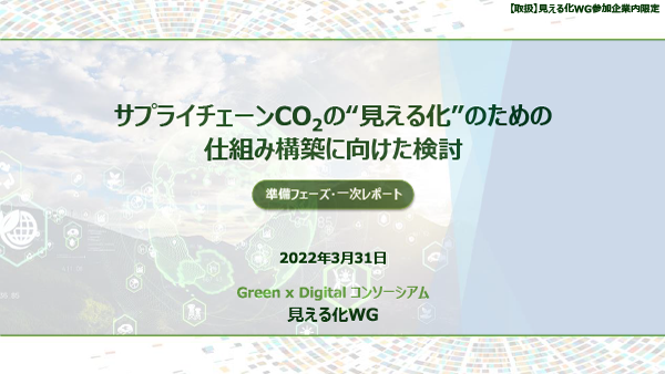 見える化WG 一次レポート（発行：2022年3月31日）